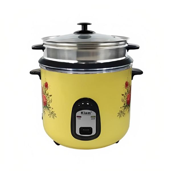 Kiam 2.8 liter SS+Non-Stick Double Pot Rice Cooker
