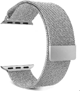 42mm-49mm Metal Magnetic Watch Strap – Silver Color