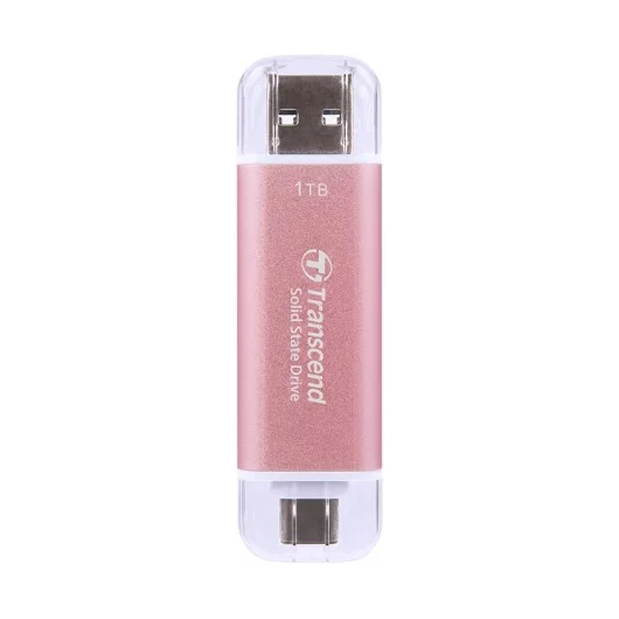 Transcend ESD310P 1TB USB Type-A & Type-C OTG Pink Portable SSD