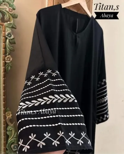 Women's Embroidered Abaya Borka, Sizes 50 to 56