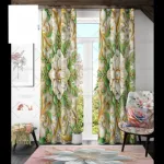 2 Piece 3D Print Premium curtain