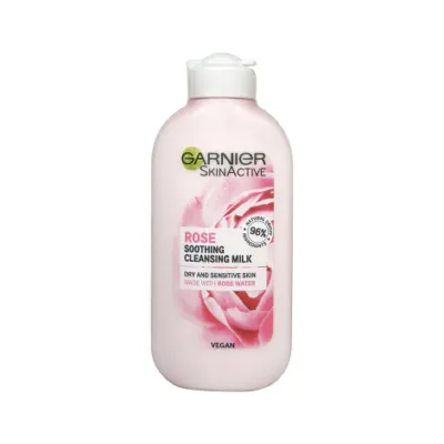 Garnier Rose Soothing Cleansing Milk For Dry & Sensitive Skin 200ml (Poland)