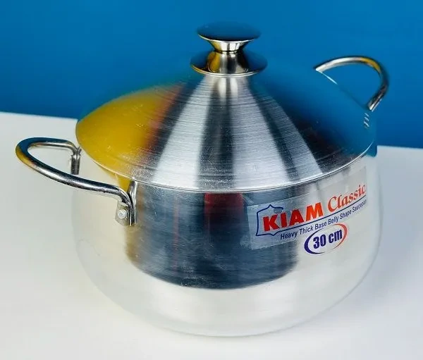 KIAM Classic Belly Shape Saucepan 32cm Induction Bottom