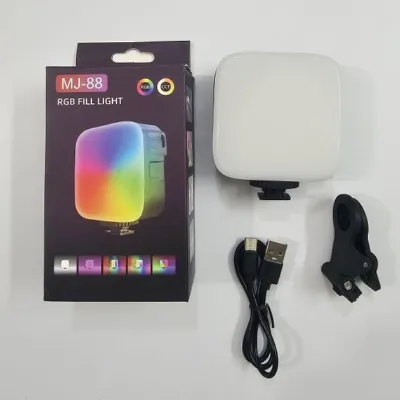 MJ-88 RGB Fill Light with Touch Control & Multi-Mount Clip
