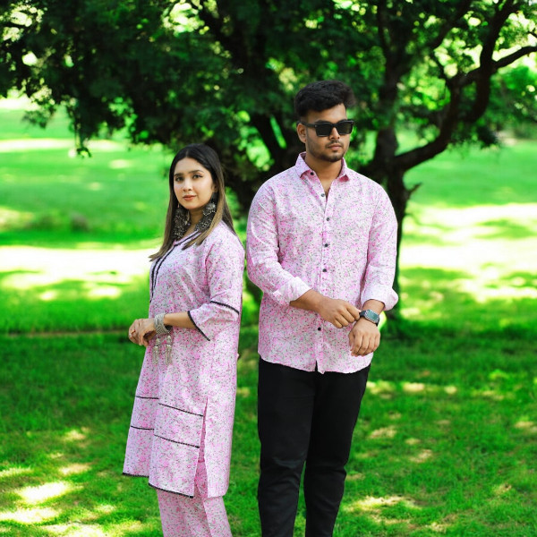 Shirt and Two Piece Couple Dress