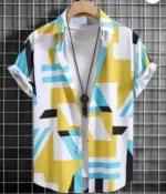 Men's Half Sleeve Cotton Shirt for Summer, M to XXL