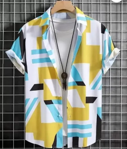 Men's Half Sleeve Cotton Shirt for Summer, M to XXL