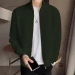 Men's Rib jacket Dark Olive Colour (Full Zipper)