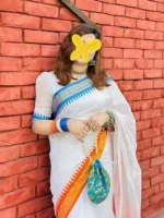 Women's Tangail Saree with Blouse Piece, 13 Haath