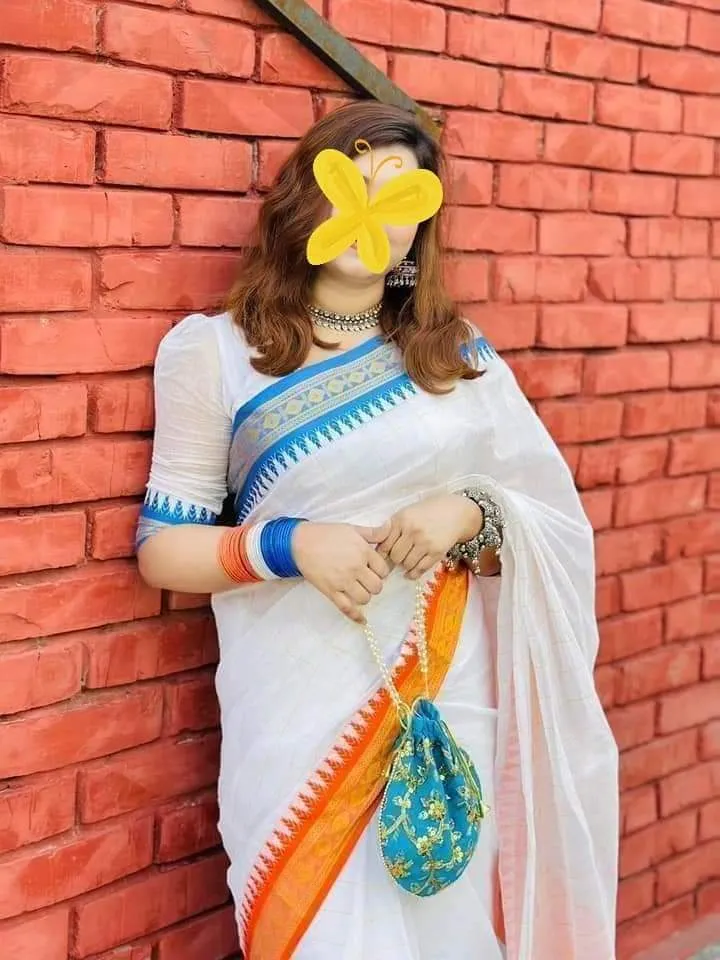 Women's Tangail Saree with Blouse Piece, 13 Haath