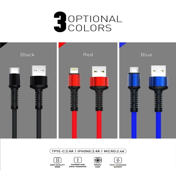 LDNIO LS64 2M Fast Charge Toughened Data Cable