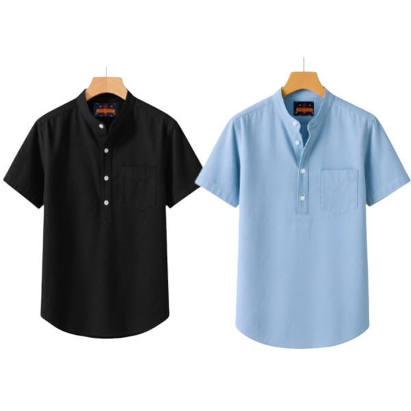 Combo kaizar cotton Half sleeves katua For Men's