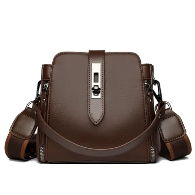 High-quality Messenger Bags For Women Luxury Crossbody Shoulder Bags Female(Coffee)
