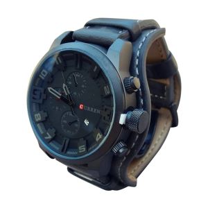 CURREN-8225 Fashion Men Quartz Wristwatch Creative Leather Strap Sports Watch