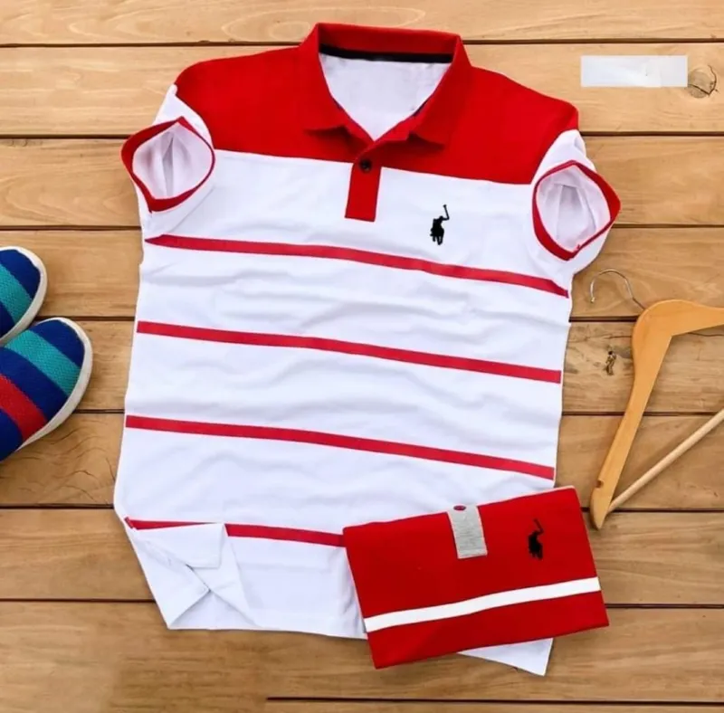 Men's Half Sleeve Summer Polo T-Shirt in PK Cotton, 2 Colours