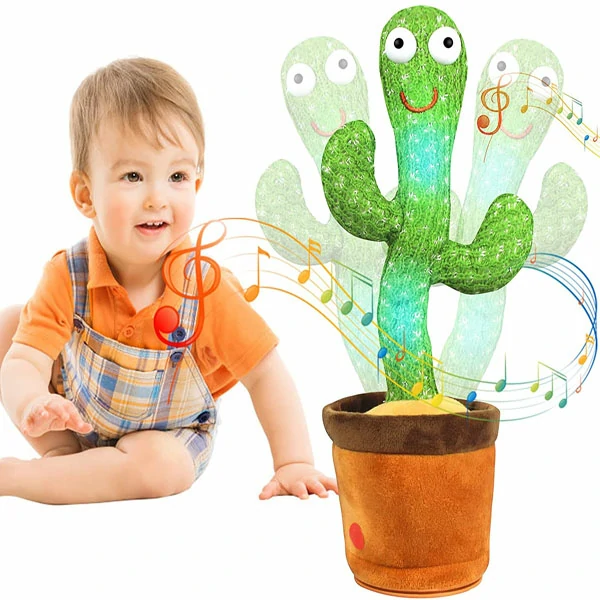 Dancing Cactus Plush Funny Electronic Shaking Playing Toy