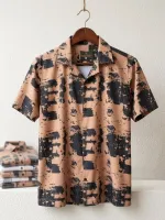 Men's Digital Print Half Sleeve Shirt, Sizes M, XL and XXL