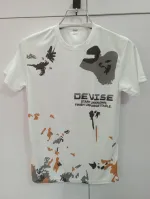 Stylish Comfortable sports T-Shirt(ASh+White)