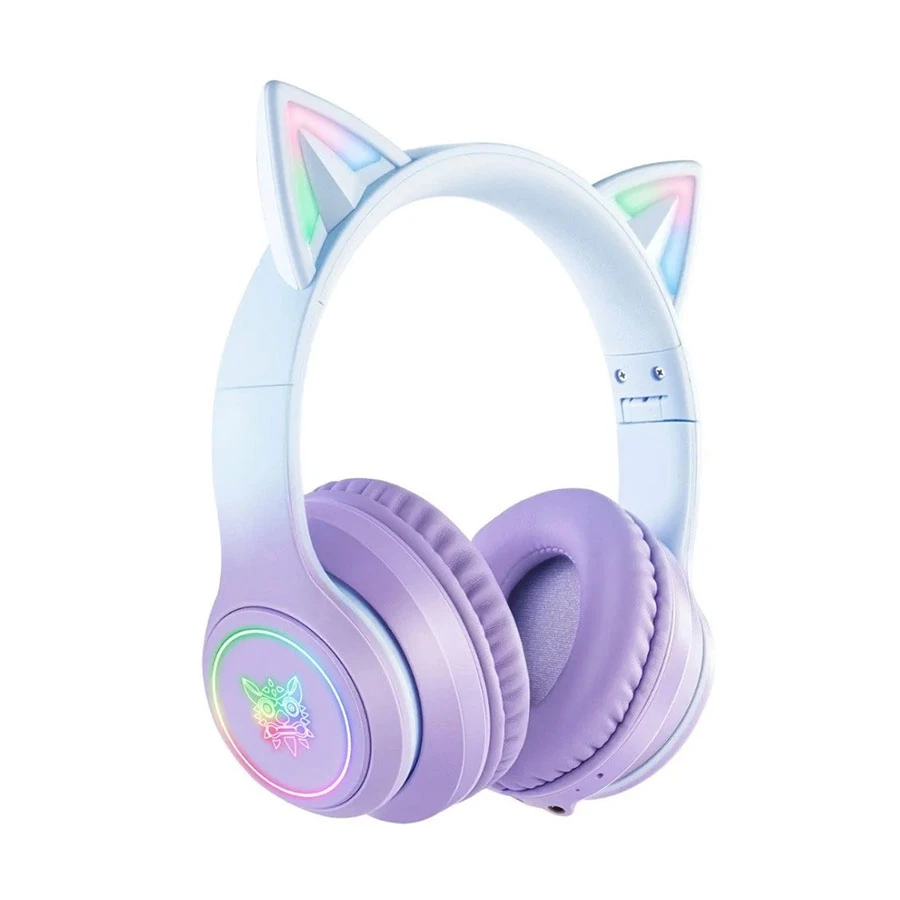 Onikuma B90 RGB Bluetooth Purple Gaming Headphone