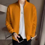 Men's Rib jacket Mastard Colour (Full Zipper)