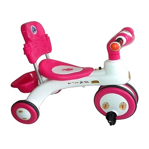 Rock Rider With Backrest 3Y Pink