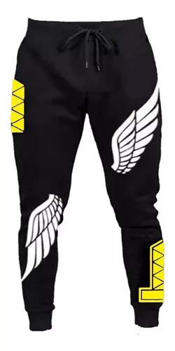 Men's Terry Cotton Jogger Trousers with Rubber Print, 6 Colours