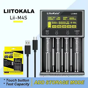 Liitokala Lii M4S 4-Slot Multifunctional Battery Charger