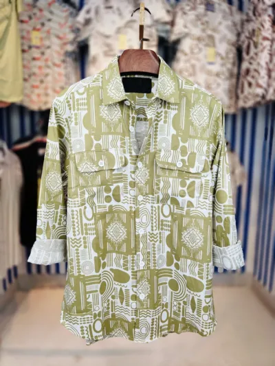 Men's AC Cotton Double Pocket Shirt with Lap Seam