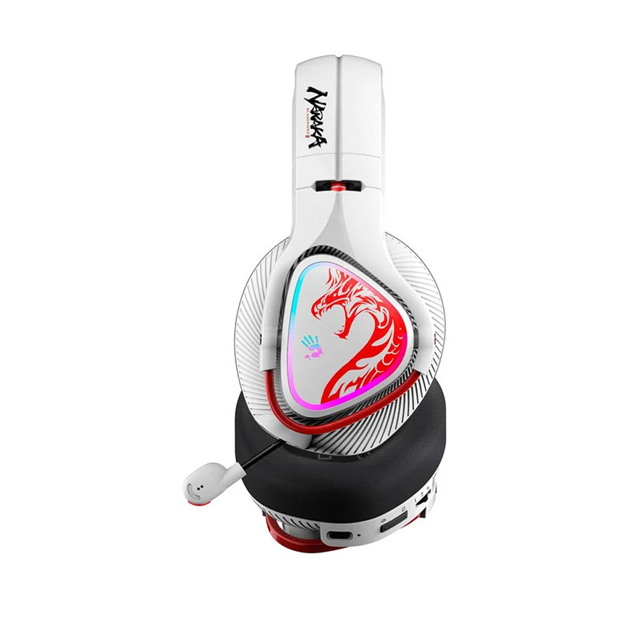 A4Tech Bloody MR720 NARAKA Tri-Mode Wireless Gaming Headphone White