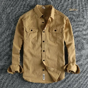 New Comfortable High Thickness Double Pocket Shirt