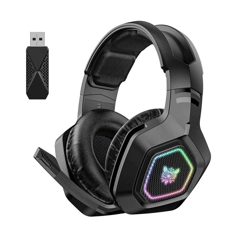 Onikuma B100 RGB Tri-Mode Bluetooth Black Gaming Headphone
