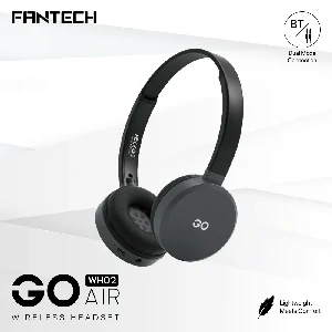 Fantech WH02 GO AIR Bluetooth Wireless Headphone – Black Color
