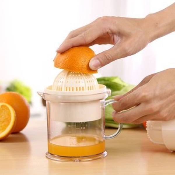 Manual Hand Press Juicer Squeezer Multifunctional Food Grade PP Small Portable Kitchen Appliance Fruit Extractor