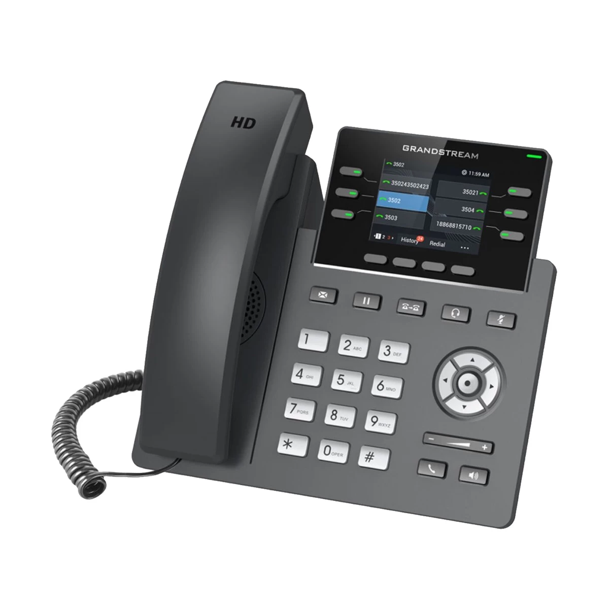 Grandstream GRP2613 3-Line Gigabit IP Phone with Adapter