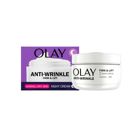 Olay Anti-Wrinkle Firm & Lift Normal/Dry Skin Night Cream 50ml (UK)