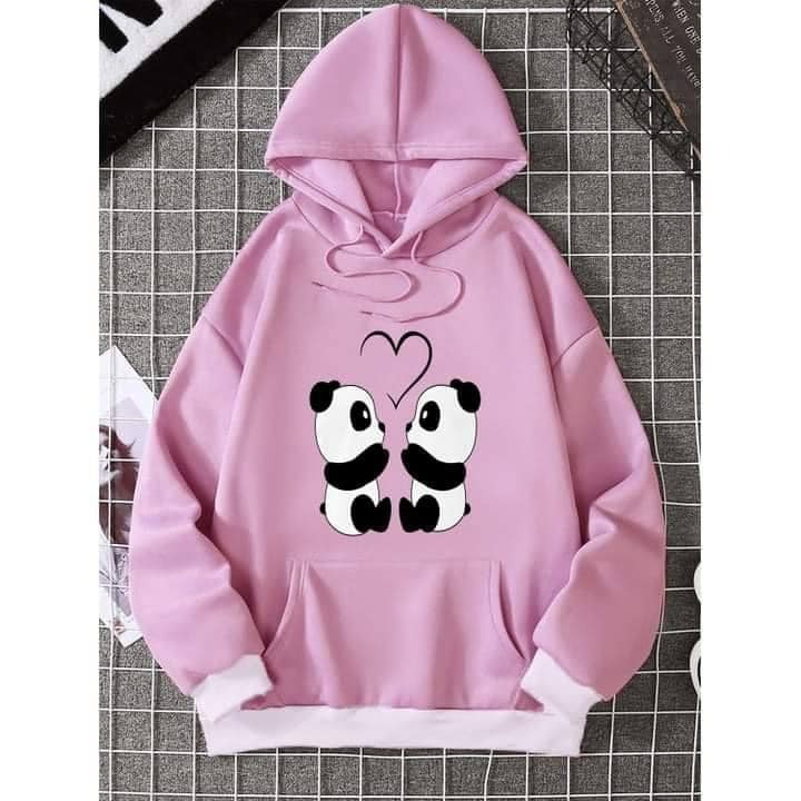 Women's Brushed Fleece Hoodie, DTF Print, Sizes L and XL, 2 Colours