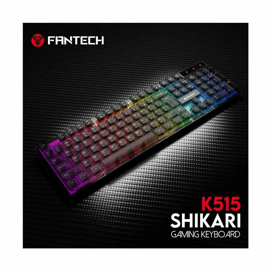 Fantech Shikari K515 RGB Wired Black Transparent Gaming Keyboard