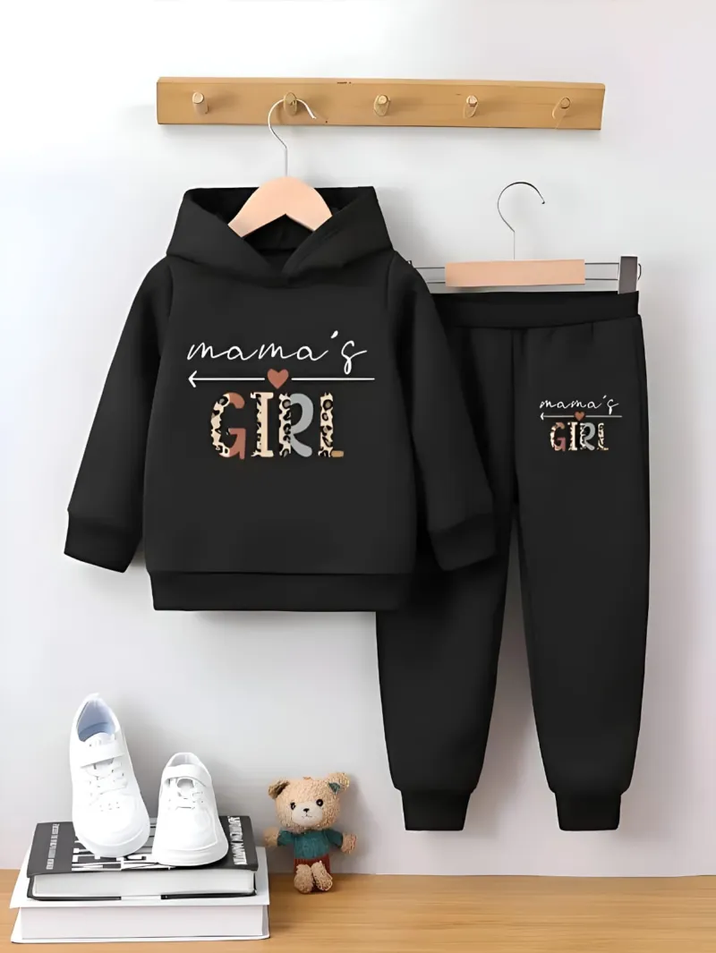 Infant and Kids DTF Print Hoodie Set, One Side Brush, 9 Sizes