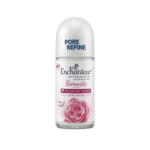 Enchanteur Romantic Radiant White Pore Refine Anti Perspirant Roll On 50ml (Vietnam)