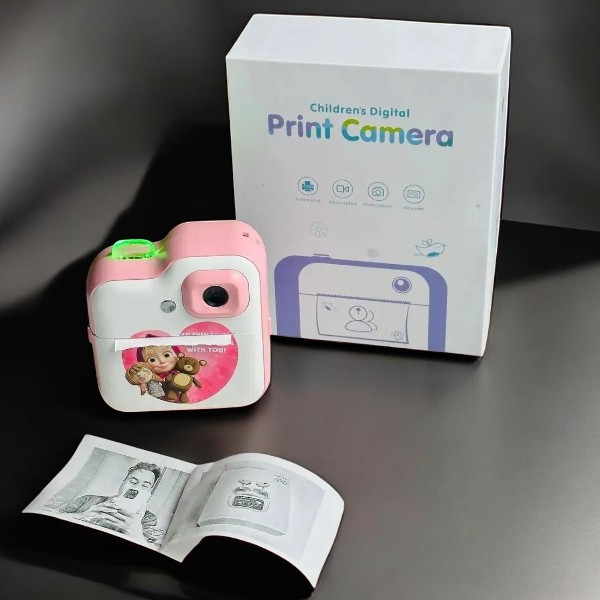 Instant Print Digital Kids Camera Printer – Masha Version