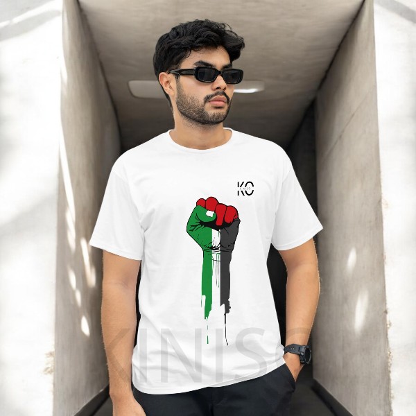 Islamic T-shirt – Palestine – Modest Men’s Crew Neck Half Sleeve tshirt