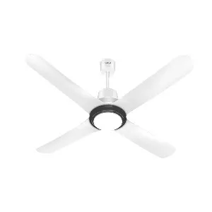Havells Libeccio BLDC UL - 1200mm ABS Blades RF remote 4 blade Underlight Ceiling Fan (Pearl White) H-304