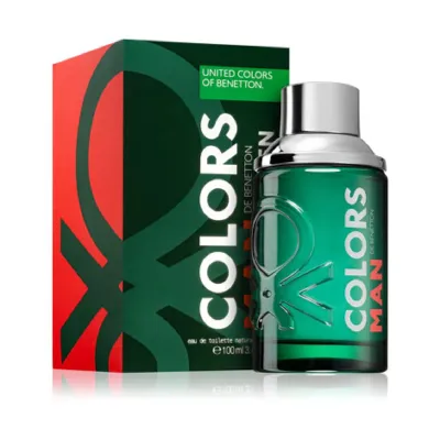Benetton Colors Green for Man Eau De Toilette 100ml (Spain)