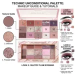 Technic Unconditional Pressed Pigment Eyeshadow Palette 30g (China)