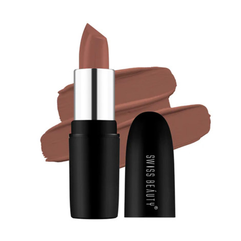 Swiss Beauty Pure Matte Lipstick - 214 Caramel (China)