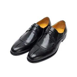 25005-Black Formal Genuine Cow Leather Oxford Formal