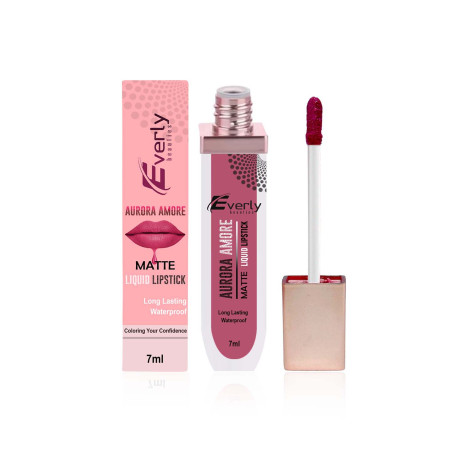 Everly Beauties Aurora Matte Liquid Lipstick - Fuschialac (China)