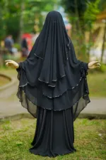 Safa Borka Full Set with Georgette Hijab and Niqab