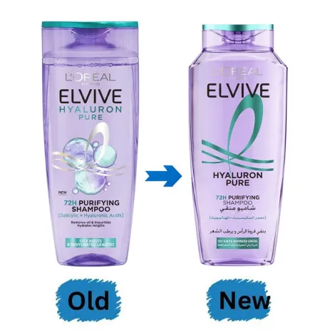 L'Oreal Elvive Hyaluron Pure 72H Purifying Shampoo 400ml (Egypt)