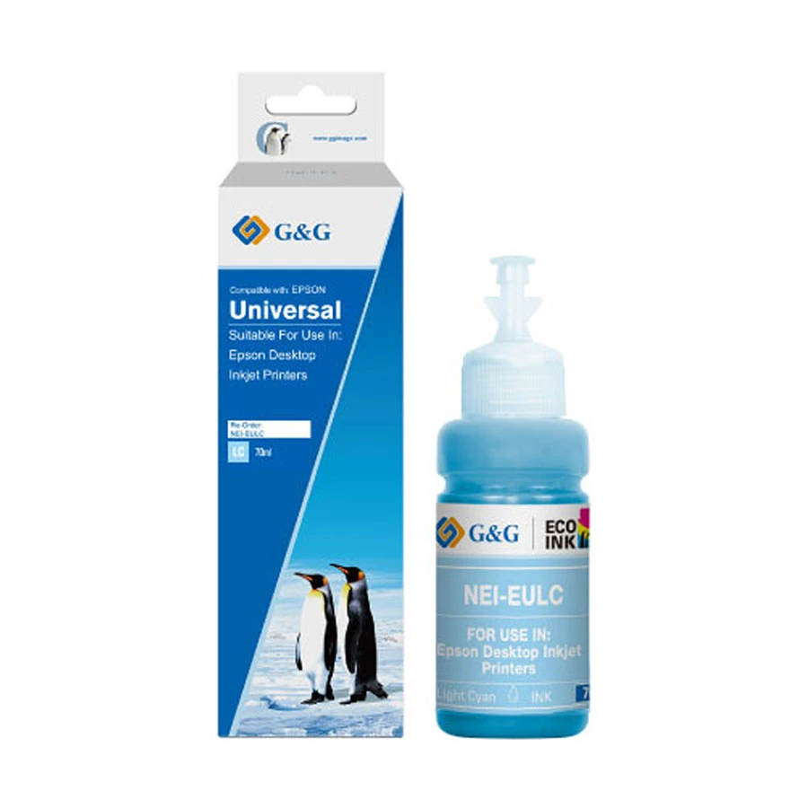 G&G 673 70ml Light Cyan Ink Bottle